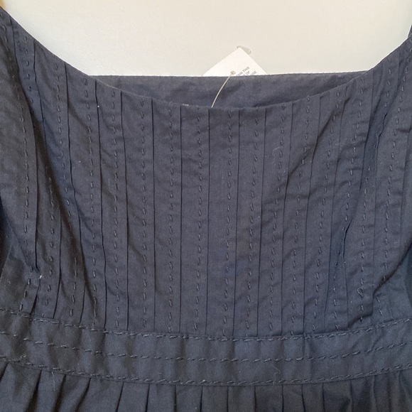 NWT ANN TAYLOR LOFT Black Embroidered Midi Dress Women’s - Ballet Core Sz 12 Y2K - Picture 7 of 11